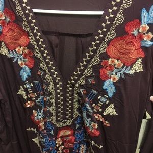 Lizard Thicket long sleeve NTW embroidered top